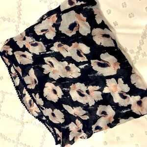 Floral infinity scarf